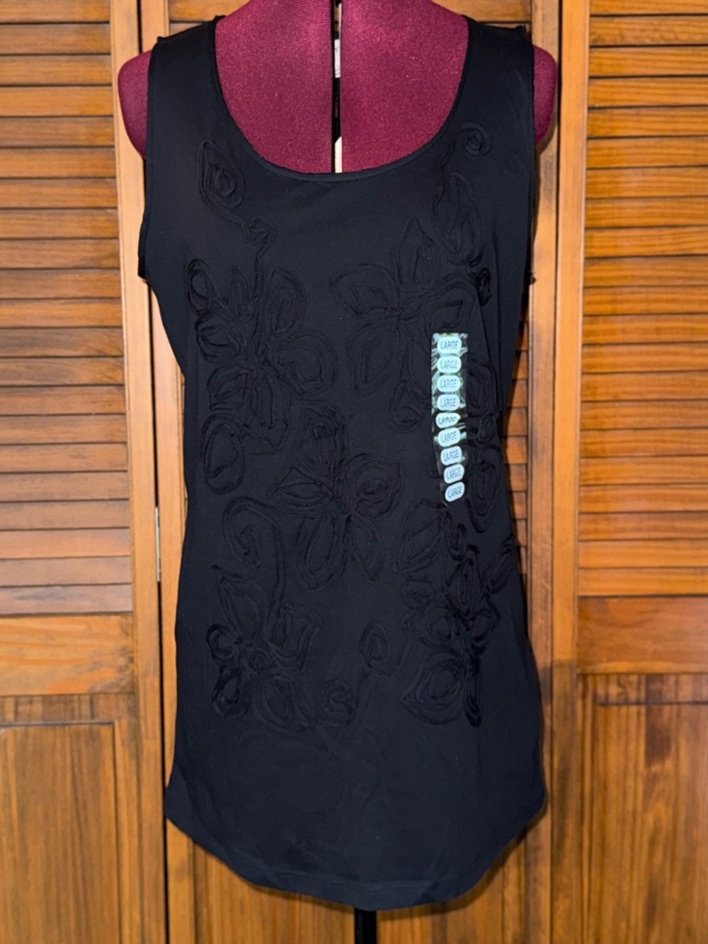 Jones New York Black Tank NWT - LG